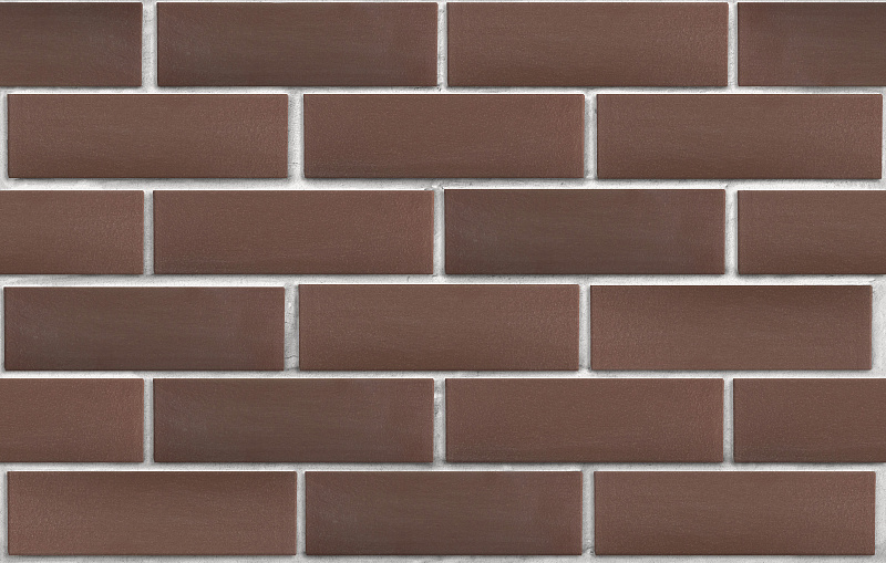 Клинкер фасадный коричневый Мюнхен гладкий