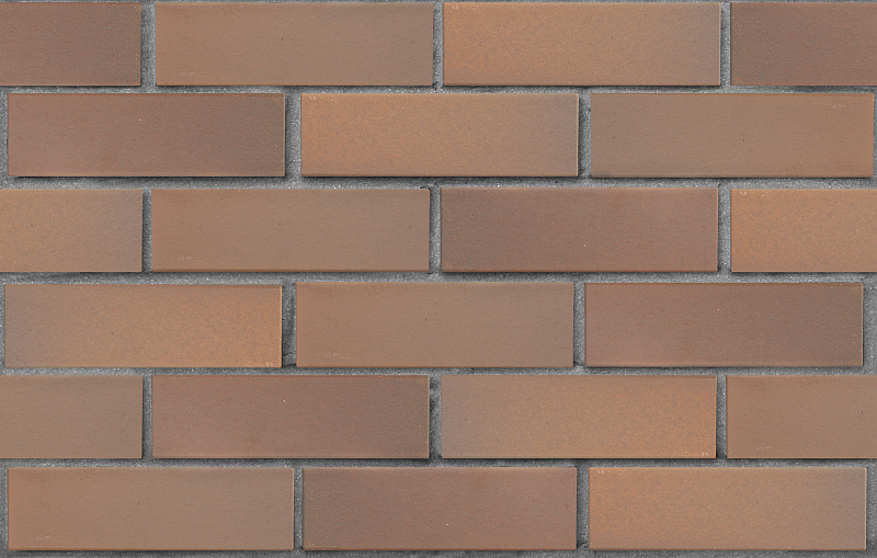 Клинкер фасадный светло-коричневый флэш Прага гладкий